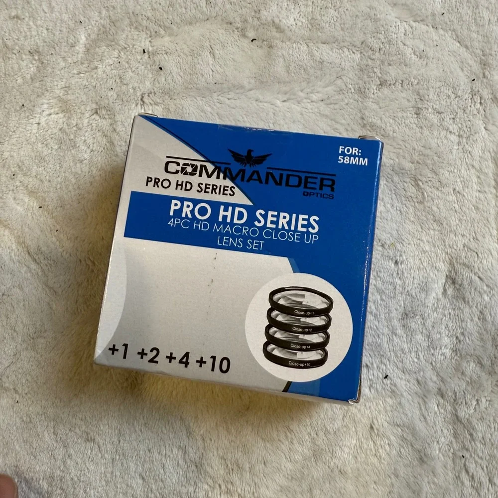 Commander Optics Pro HD Series 58MM 4 Piece Macro‎ Close Up Lens Set
